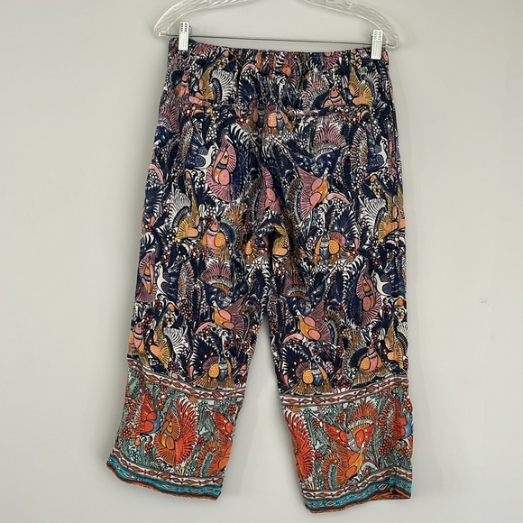 Anthropologie Bohemian Patterned Cropped Pants small - Picture 3 of 5